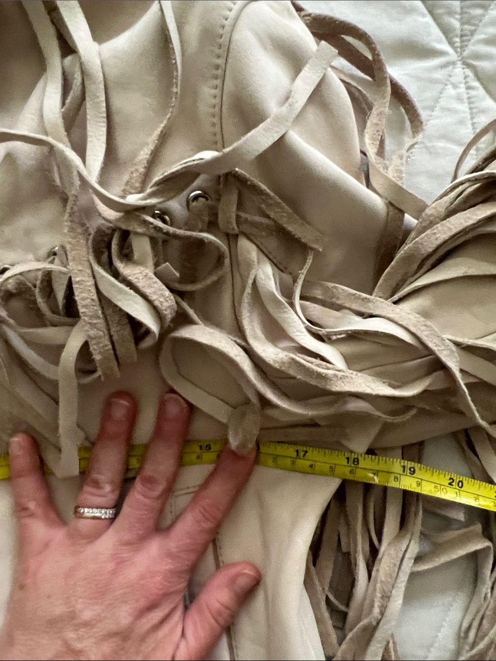 UNDERSTATED LEATHER Mustang Jacket in Marshmellow $495 small - Picture 13 of 16